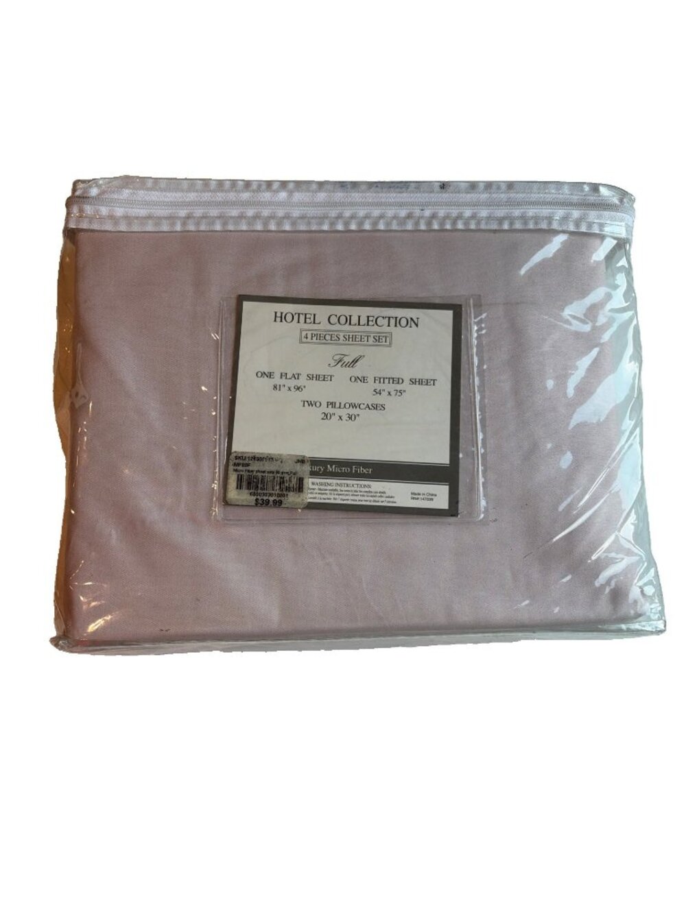Hotel Collection 4 Piece Sheet Set Full Size Luxury Micro Fiber Deep Pocket NEW